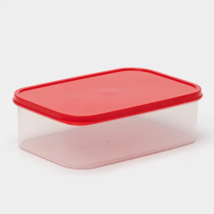 Контейнер пищевой Доляна, 1,2 л, цвет красный Контейнер пищевой Доляна, 1,2 л, цвет красный