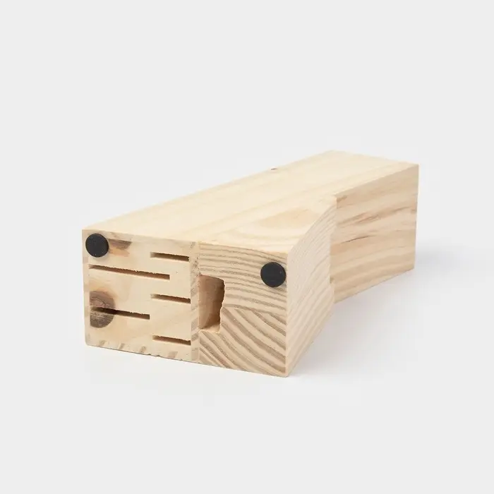 Подставка для ножей Доляна, 11&times;6&times;20 см, дерево