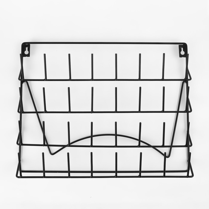 Органайзер-стойка для ниток, настенная/настольная, с подставкой, 40 × 31 см, цвет чёрный Органайзер-стойка для ниток, настенная/настольная, с подставкой, 40 × 31 см, цвет чёрный