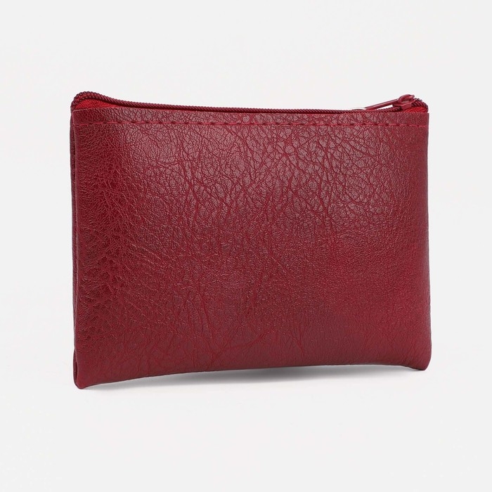 Кошелёк женский на молнии, цвет бордовый