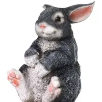 Садовая фигура 19 х 13 х 15 см полистоун Зайка толстый