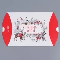 Коробка новогодняя складная фигурная «Акварель», 26 х 19 х 4 см, Новый год