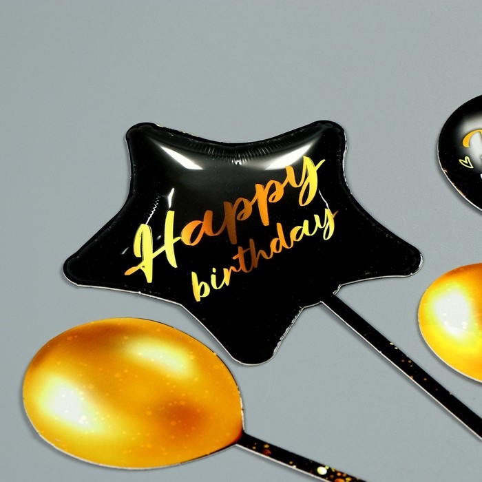 Украшение для торта Happy birthday Украшение для торта Happy birthday