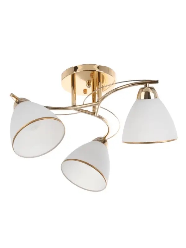 Люстра потолочная BayerLux &laquo;Андер&raquo;, 3хЕ27, 40 Вт, золото, 44&times;44&times;24 см