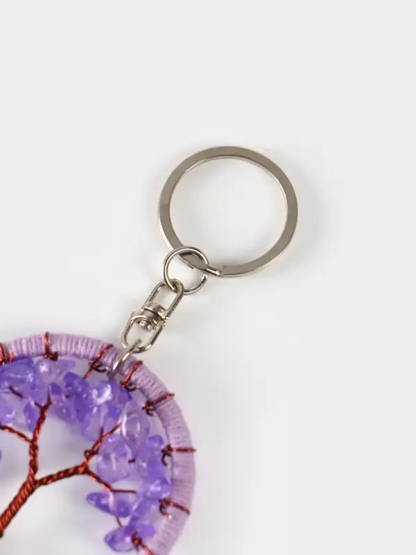 Брелок ловец снов Брелок ловец снов "Древо" 19 см, цв. сиреневый