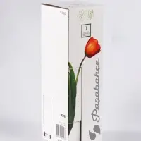 Ваза для цветов &laquo;Крапле&raquo;, прямая, h=26 см, стекло, чёрная