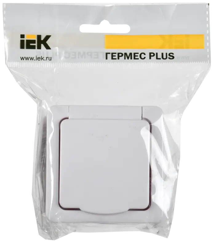 Гермес PLUS Выключатель одноклавишный проходной наружный белый IP54