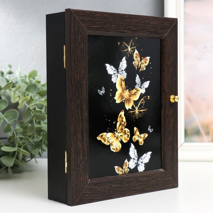 Ключница Ключница "Бабочки" 17х22 см,венге
