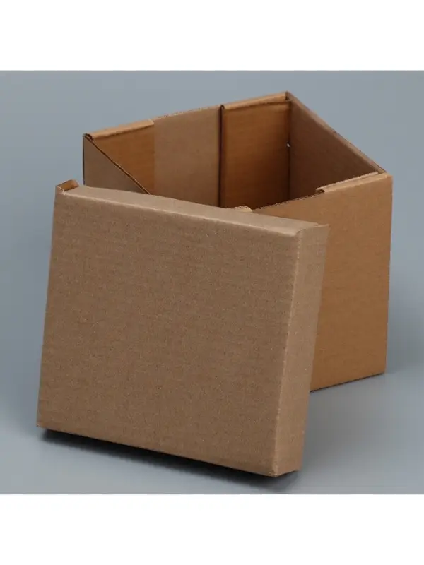 Коробка подарочная складная, упаковка, «Бурая», 16.5 х 15.5 х 15 см Коробка подарочная складная, упаковка, «Бурая», 16.5 х 15.5 х 15 см