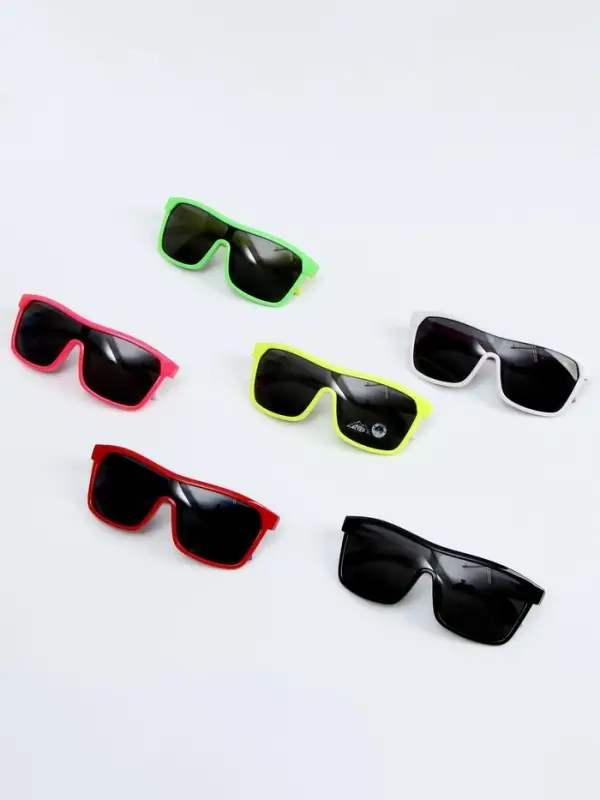 Очки солнцезащитные детские &laquo;OneSun. Маска&raquo;, uv 400, оправа микс, линза сплошная тёмная