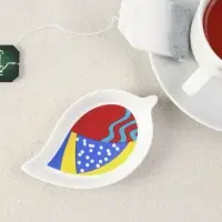 Подставка для чайного пакетика керамическая Дорого внимание «Абстракция», 10 х 7 см