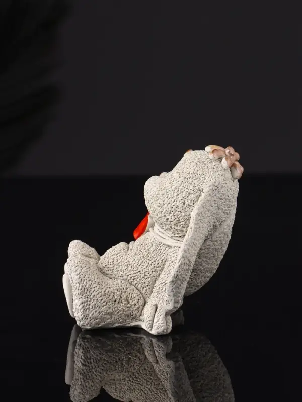 Фигура Фигура "Кролик с бантом" 7 см, серый