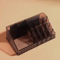 Органайзер для хранения косметики, 16 секций, 12.5&times;21.5&times;8 см, чёрный