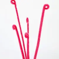 Синельная проволока набор 50 шт., розовая, 30 см
