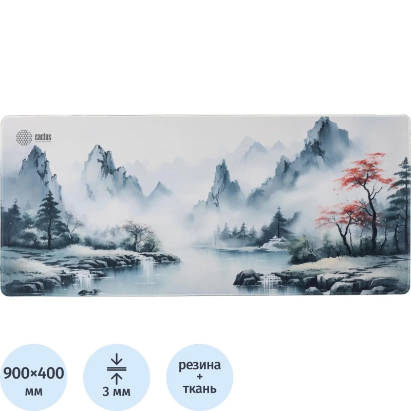 Коврик для мыши CactusMountainsрсн900x400x3ммCS-MP-PRO11XXL/CS-MPC-PRO11XXL