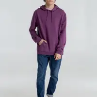 Толстовка с капюшоном унисекс Hoodie, фиолетовый меланж, размер XL