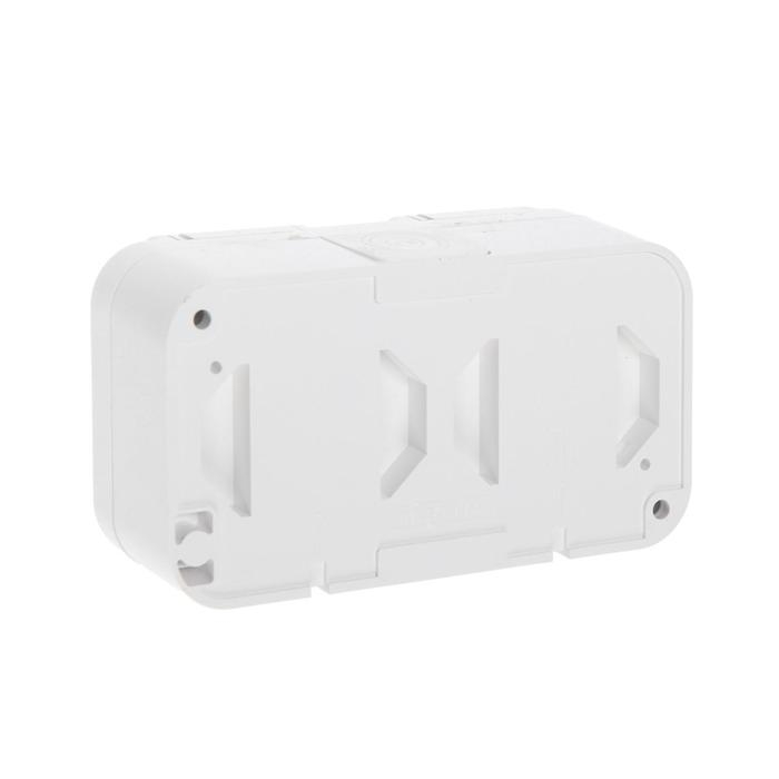 Розетка BYLECTRICA РА16-302 Пралеска, 16 А, 250 В, двухмест., наруж., без з/к, крышка, белая Розетка BYLECTRICA РА16-302 Пралеска, 16 А, 250 В, двухмест., наруж., без з/к, крышка, белая