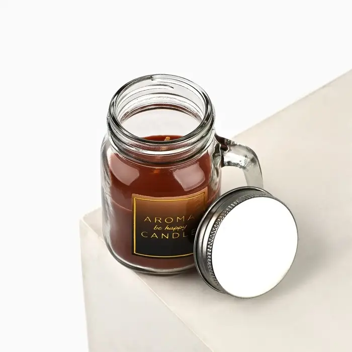 Ароматическая свеча в стекле «By happy», аромат шоколад, 7 х 8,5 х 5 см. Ароматическая свеча в стекле «By happy», аромат шоколад, 7 х 8,5 х 5 см.