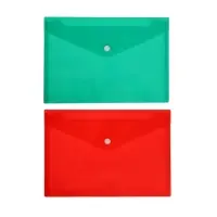 Папка-конверт на кнопке Calligrata, А5, 180 мкм, рифлёная, МИКС