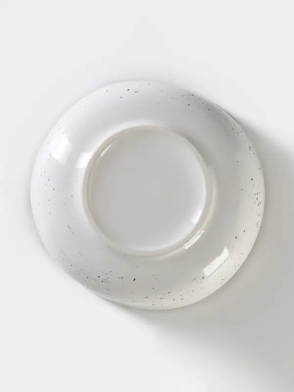 Тарелка Хорекс Punto bianca, 600 мл, d=18.5 см, фарфор, белая