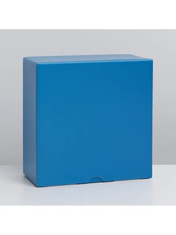 Коробка подарочная складная, упаковка, «Синяя», 15 х 15 х 7 см Коробка подарочная складная, упаковка, «Синяя», 15 х 15 х 7 см