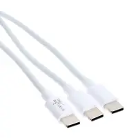 Кабель VIXION PRO VX-18, Type-C - Type-C + Type-C, 10 Вт, 1.2 м, белый
