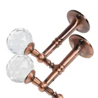 Крючок - держатель для штор на стену CAPPIO KS043, металлический, цвет медь, 2 шт. Крючок - держатель для штор на стену CAPPIO KS043, металлический, цвет медь, 2 шт.