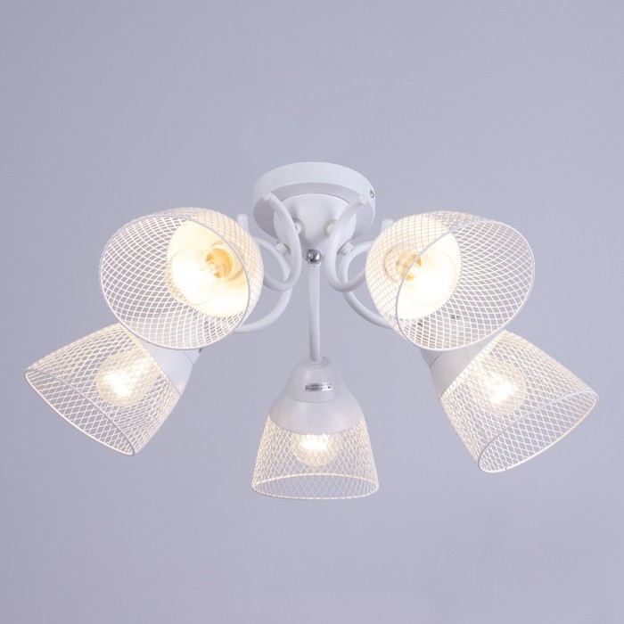 Люстра Люстра "Грэйс" 5х60Вт Е27 Белый 56х56х28см