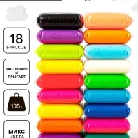 Воздушный пластилин, 18 цветов, МИКС