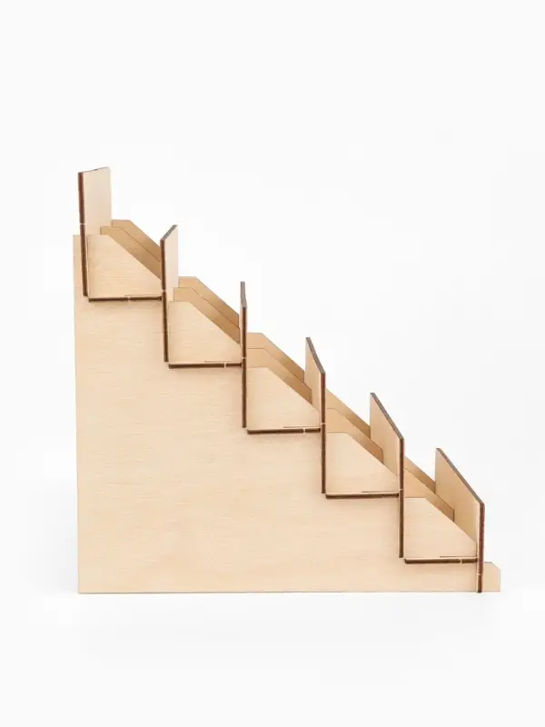 Подставка под открытки 10 ячеек по 10.8 см, 23.5&times;23&times;25 см, толщина 3 мм, бежевая