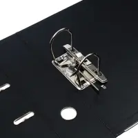 Папка-регистратор А4, 75 мм, Lamark, ПВХ, двухстороннее покрытие, металлическая окантовка, карман на корешок, собранная, черный/черный Папка-регистратор А4, 75 мм, Lamark, ПВХ, двухстороннее покрытие, металлическая окантовка, карман на корешок, собранная, черный/черный