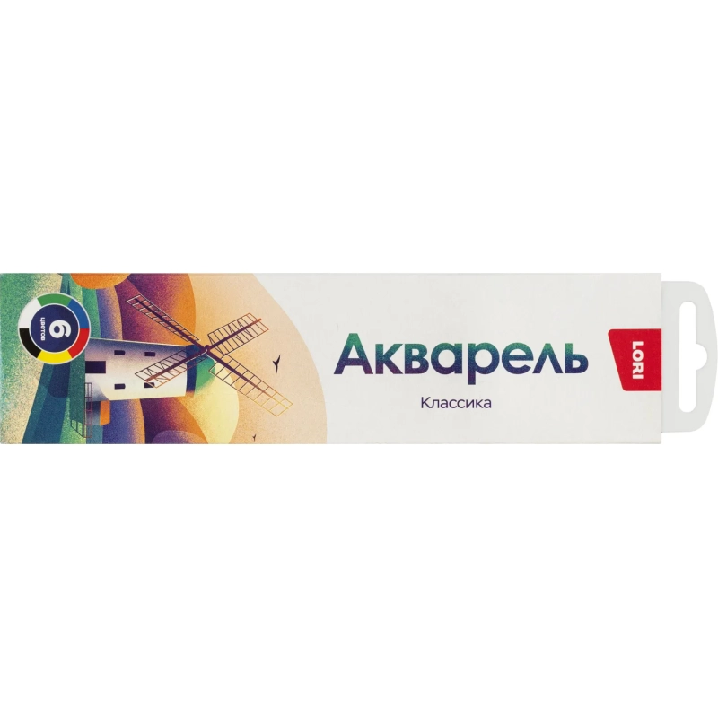 Краски акварельные 6 цветов, б/к Алк-001 набор