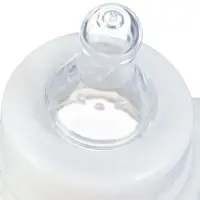 Бутылочка для кормления M&B, классическое горло, с ручками, от 0 мес., 150 мл., приталенная, белый