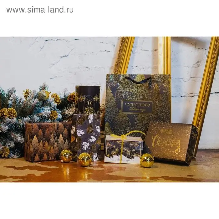 Пакет подарочный новогодний ламинированный «Чудесного Нового года», ML 23 х 27 х 11.5 см Пакет подарочный новогодний ламинированный «Чудесного Нового года», ML 23 х 27 х 11.5 см