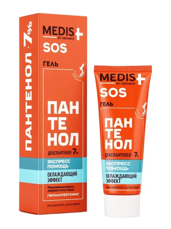 Гель для тела Medis by Defance, SOS быстрое восстановление с пантенолом 7 %, 75 мл