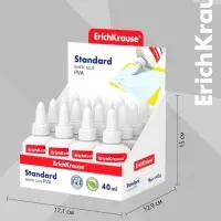 Клей ПВА ErichKrause Standard, 40 мл