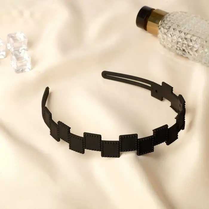 Ободок для волос «Эмили», квадратики, 2.3 см, МИКС Ободок для волос «Эмили», квадратики, 2.3 см, МИКС