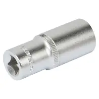Головка торцевая 3/8"DR шестигранная 19мм, L=63мм пласт.подвес