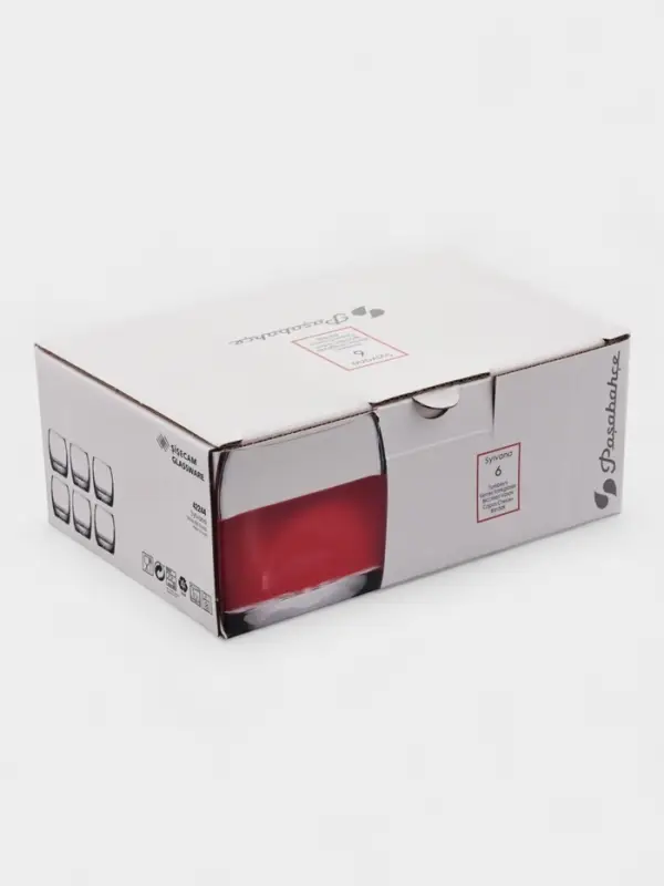 Набор стопок для водки Paşabah&ccedil;e Sylvana, 80 мл, 6 шт., стекло, прозрачный