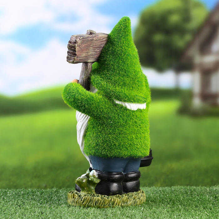 Садовый фонарь  Садовый фонарь "Гном Травянчик" 9х15х25см