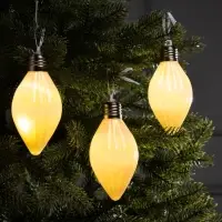 Набор ёлочных шаров &laquo;Снежное сияние&raquo;, 3 шт., d=8 см, 3 LED, от батареек AG13&times;9, свечение тёплое белое