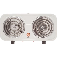 Плита электрическая Centek CT-1509 (белая) 2конфорки ТЭН 140мм, 2000Вт