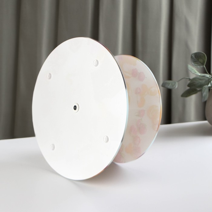 Фруктовница стеклянная 2-х ярусная Доляна «Фруктовый лёд», d=25/20 см ㅤ Фруктовница стеклянная 2-х ярусная Доляна «Фруктовый лёд», d=25/20 см ㅤ