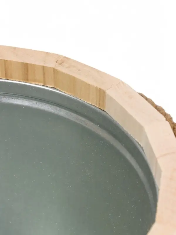 Ведро для бани и сауны, 7 л, липа, оцинкованная вставка, ручка - верёвка, &laquo;Добропаровъ&raquo;