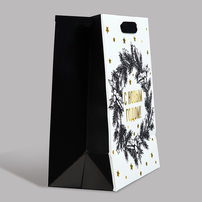 Пакет подарочный новогодний ламинированный «Новогодние чудеса», MS 23 x 18 х 10 см Пакет подарочный новогодний ламинированный «Новогодние чудеса», MS 23 x 18 х 10 см