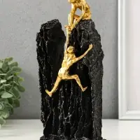 Фигурка полистоун &laquo;Скалы. Взаимопомощь&raquo;, под золото, 12.3&times;8&times;25.5 см