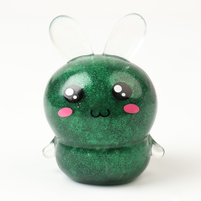 Мялка «Зайка» с блёстками, цвета МИКС Мялка «Зайка» с блёстками, цвета МИКС