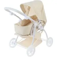 Коляска для кукол универсальная, с переноской, с корзиной, металлический каркас