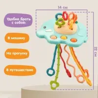 Сенсорная игрушка-тянучка для малышей Крошка Я &laquo;Слоник&raquo;, грызунок, Монтессори