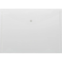 Папка-конверт на кнопке А4 КНК 180 бесцв. прз. 10шт/уп